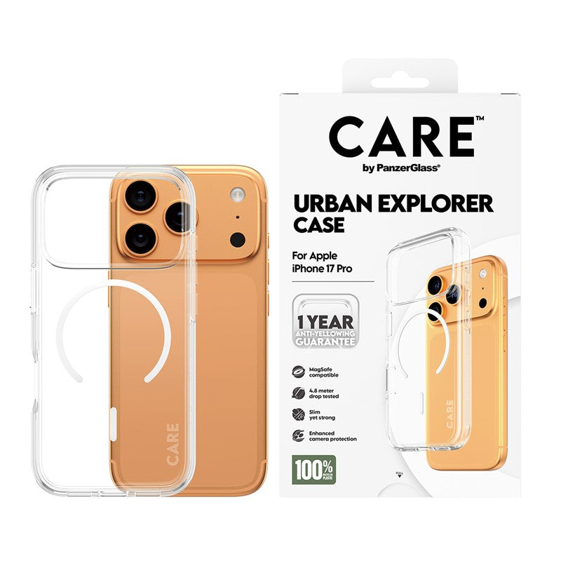 PanzerGlass Care iPhone Air / iPhone 17 Pro / iPhone 17 Pro Max Case Transparent Urban Explorer PanzerGlass Care iPhone Air / iPhone 17 Pro / iPhone 17 Pro Max Case Transparent Urban Explorer
